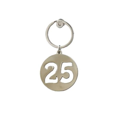 PORTACHIAVI SILVER N. 25 FORATO 4CM